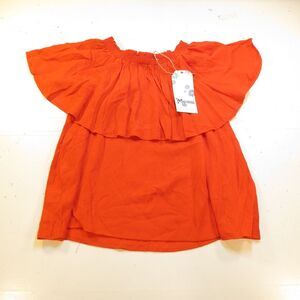 SHOW ME YOUR MUMU Womens S NEW CHIQUITA MALIBU BOHO PEASANT TOP SHIRT Red